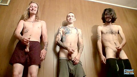 3 Horny Straight Guys Jerking Off - Kenneth Slayer, Blinx & Devin Reynolds