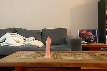 A Little Striptease Upon Entry And Footjob Demo On A Big Dildo In Honour Of 5 Million Views!
