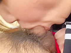 Amateur Japanese Babe Gets Fucked In The Backyard