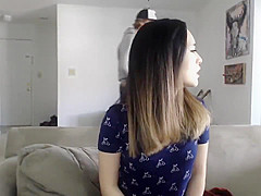 Amazingly cute girl fucked on webcam