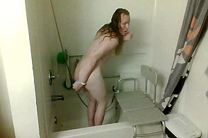 Amy In Shower With New Toy