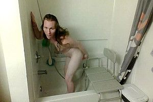 Amy In Shower With New Toy