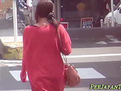 Asian teenager 18+ Pees On Street