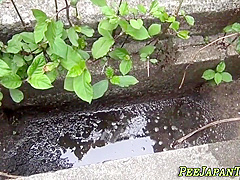 Asian teenager 18+ Pees On Street