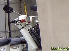 Asian teenager 18+ Pees On Street