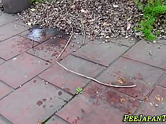 Asian teenager 18+ Pees On Street