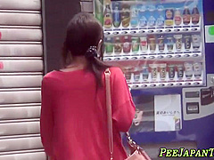 Asian teenager 18+ Pees On Street