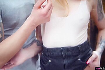 Astonishing Sex Movie Handjob Great Full Version With teen 18+ Fidelity And Dalila Dark