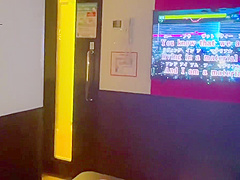 At The Karaoke Room Fucking she Sing Material Girl Singing Doggy With Rotar Vib Tease