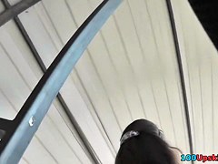 Athletic ass in the one of the best upskirt video
