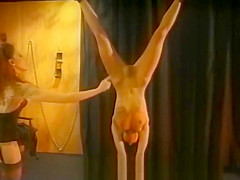 Beautiful skinny brunette slave learns what BDSM is all about