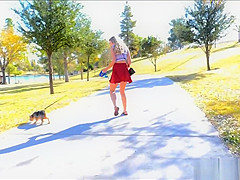 Ben Wa Balls stuffing at busy public park