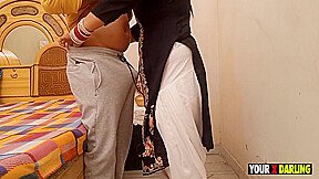 Big Ass Chachi Changing Her Cloth And Boy Watchig On Her Chachi Caught Him And Punish Him With Fucking