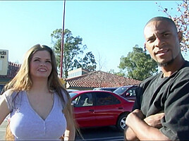 Big titted MILF wants to have interracial sex with younger black dude by Big Black Pickup