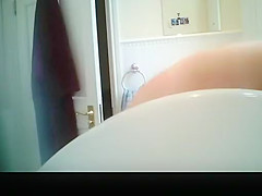 Blonde milf with big tits and trimmed pussy