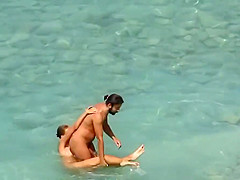 Blowjobs on public beach