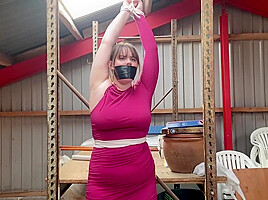 Busty Girl Aoh Tied And Gagged