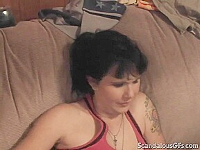 Busty teen 18+ brunette doggystyled