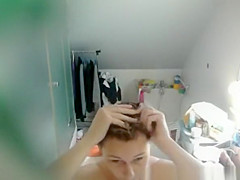 Busty wife out of shower