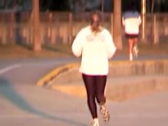 Candid teen 18+ is running so fast in front of the camera 03zf