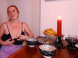 Candlelight Dinner Ends In Perverse Food Es - Mia Adler And Mia A