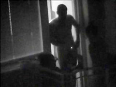 Caught Neigbors orgy at the balcony