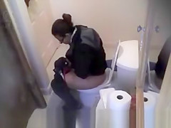 Caught in the toilet