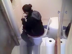 Caught in the toilet