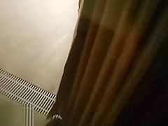 Caught my neighbor horny wife playing while home alone