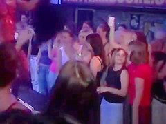 Cfnm party girls going wild for stripper cock on the stage