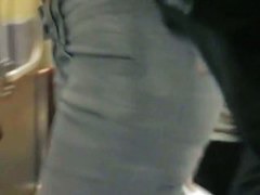 Cheeky women with awesome asses are filmed in public places