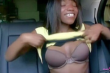 Cocoa Dickens In A Big White Cock Takes Black Girl For A Ride And Creampies Her