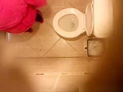 Cute teen 18+ caught peeing in toilet