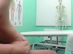 Czech Beauty Spreads Her Legs Wide For Doctors Cock With Lutro Steel And Nathaly Cherie