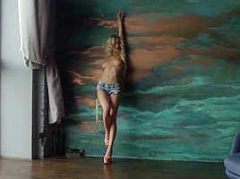 Delilah G - Solo in Denim Shorts