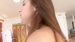 Dressing In Skimpy Clothes Gets The Erotic Brunette Reprimanded By His Old But Huge Cock