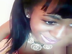 Ebony Spreading For The Cam After Taking Dick