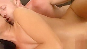 Euro pornstar throat gag and cumshot