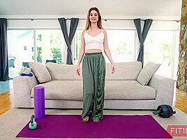 FIT18 - Molly Little - Flexible Tiny Kawaii teen 18+ Gets Creampie In POV