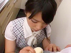 Fabulous Japanese chick Eririka Katagiri in Exotic Blowjob, POV JAV scene
