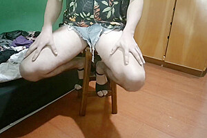 Femboy Teasing His Hot Legs