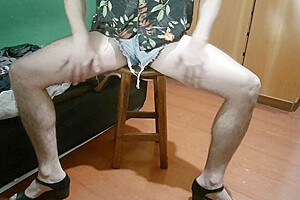 Femboy Teasing His Hot Legs