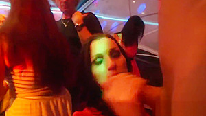 Frisky teenies get entirely foolish and nude at hardcore party