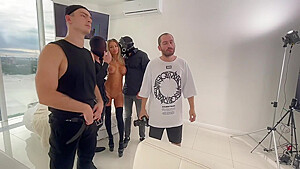 Gang Bang 5 Guys 1 Girl Double Anal And Pissing In Mouth Backstage - Monika Fox