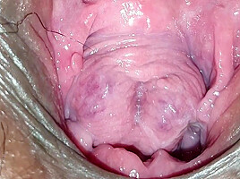 Gaping My Fat And Hairy Pussy