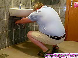 German amateur milf big tits fucked the caretaker