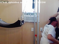 Gloryhole Amateur Dilf Banged In Sling After Cocksucking