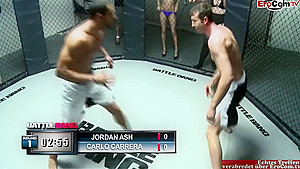 Hairy Slim Brunette teen 18+ With Natural Tits In A With Boxing Ring