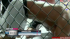Hairy Slim Brunette teen 18+ With Natural Tits In A With Boxing Ring