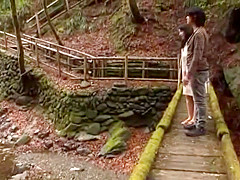 Horny Japanese chick Akiko Kirishima in Exotic Outdoor JAV scene